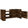 TV Cabinet Smoked Oak 80x35x40 Engineered Wood K7H6