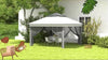 3 x 3(m) Pop Up Gazebo Tent with Netting, Height Adjustable, Grey