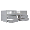 WOODEN BED FRAME 3FT SINGLE WITH STORAGE DRAWERS CHILDREN'S TODDLER MID SLEEPER