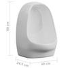 Wall Hung Urinal with Flush Valve Ceramic White