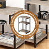 Sofa Side Table 3-Tier End Table Bedside Table with Metal Frame Nightstand