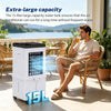 Portable Air Cooler, 15L Evaporative Air Cooler with 2 Ice Packs, Remote Control