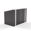 Outdoor Lockable Bicycle Shed Bike Storage Tool Box Garden Garbage Bin Gas Lids