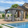 Aluminium Pergola Awning Summer Garden Gazebo Garden Canopy Outdoor Furniture