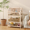Wooden Hamster Cage, 3 Tier Small Animal Cage with Storage Shelf