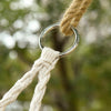Hanging Hammock Swing Chair Cotton Rope Porch Swing for Indoor Outdoor Patio