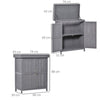 Garden Storage Tool Shed Cabinet Outdoor Wooden Box Shelves Organizer Cupboard