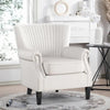 Wing Chair High Back Velvet Fabric Tub Armchair Fireside Living Room