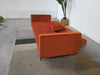 Dusk Hudson Bright Orange & Gold Effect Click Clack Sofa Bed RRP £699