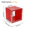 Acrylic Side Table Acrylic End Table Decorative Bathroom Bedroom with Sleek Edge