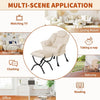 Comfy Armchair with Footstool, Lazy Chair with Footstool Accent Sofa Chair