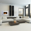Fireplace Electric Space Heater Indoor Fire Effect Glass Home Remote 2000W White