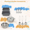 Mud Kitchen for Kids Outdoor Wooden Pretend Play Kitchen with Stoves
