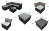 Signature Weave Dark Grey Outdoor Garden Modular Corner Sofa Set RRP £899
