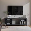 Electric Fireplace With TV Stand Unit Cabinet LED Fire Heater Flame Living Room