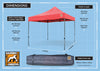 ® Pop Up 3x3m Heavy Duty Waterproof Commercial Grade with Canopy