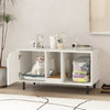 Cat Litter Box Enclosure Large Hidden Cat Washroom w/ Storage-White