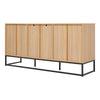 Natural Wooden Living Room Sideboard TV Stand Hallway Storage Cabinet Cupboard