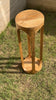 Wooden Round 23" Sofa Side End Table 2 Shelf Bedroom Night Stand Space Saving