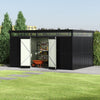 Large Garden Storage Shed Bike Metal Pent Tool House Galvanized Steel Storage
