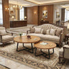 2 pcs Round Coffee Table for Living Room Nesting Coffee Table Set End Side Table