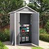 Plastic Outdoor Garden Shed Utility Tools Storage House W/ Window Ventilation UK