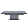 Elgin Extending Glass Top Gloss Coffee To Dining Table In Grey