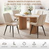 2PCS Faux Leather Dining Chairs Upholstered seat with Metal Legs Kitchen Vojsnjm
