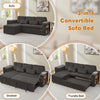 L-Shaped Convertible Sofa Bed Corduroy 3-in-1 Sleeper Sofa with Storage Chaise