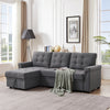 3 Seater Sofa Bed Corner Couch Sectional Settee Sleep Reversible Storage Chaise