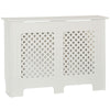 White Radiator Cover MDF Small Large Modern Wood Slat Grill Cabinet Furniture