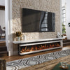 Electric Fireplace Panoramic Media Fire 40-72in Wall Insert LED Fireplace Heater