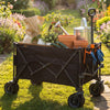 VonHaus Foldable Camping Trolley 200L Festival Cart Wagon on Wheels