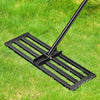 Lawn Leveling Rake 100cm x 25cm Level Lawn Tool with 79" Steel Extended Handle