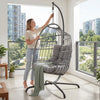 Hanging Rattan Egg Chair Garden Swing Chairs Patio Indoor Outdoor With Brihndauy