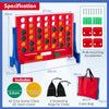 Giant 4-In-A Row Jumbo 4-to-Score Connect Game Set Indoor Outdoor Board Game