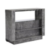 Fiesta Wooden Bar Table Unit In Concrete Effect With LED Lights