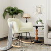 Nursery Rocking Chair Upholstered Rocker Chair Padded Armchair High Backrest NEW