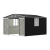 10X12FT Galvanised Metal Garden Shed Outdoor Tool Bike Storage House Lockable
