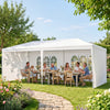 6m x 3m Garden Gazebo Marquee Canopy Party Tent Canopy Patio White