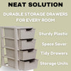 Large Rattan Drawer Storage Unit 2/3/4 Drawers Units Bedroom Office Desktop Draw