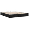 Ottoman Bed Frame without Mattress Black Super King Fabric