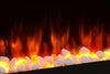 Electric Fire Wall Mounted White Curved Glass - Endeavour Fires Egton White