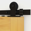 6.6FT/201cm Sliding Door Track Kit, CCJH Internal Barn Sliding Wood Doors Rail T