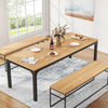 200cm Rectangular Dining Table for 6-8 Person Long Narrow Kitchen Dinner Table