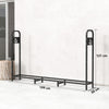 6.5FT Steel Firewood Log Rack, 300 kg Outdoor Fireplace Wood Storage Shelf
