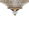 Luxury Crystal Ceiling Light 6-Light Semi Flush Mount Ceiling Light Fixture Lamp