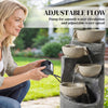Garden Water Feature, Outdoor Water Fountain with LED Lights and Pump