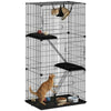 3-Tier Large Cat Cage Indoor, Detachable Metal Wire Kennel with Hammock