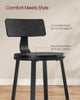 Tall Bar Stools, Bar Chairs with Backrest，1 set for 2 pieces，LBC026B02V1